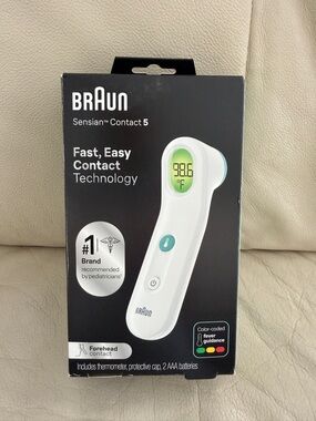 Braun Sensian Contact 5 White Forehead Thermometer